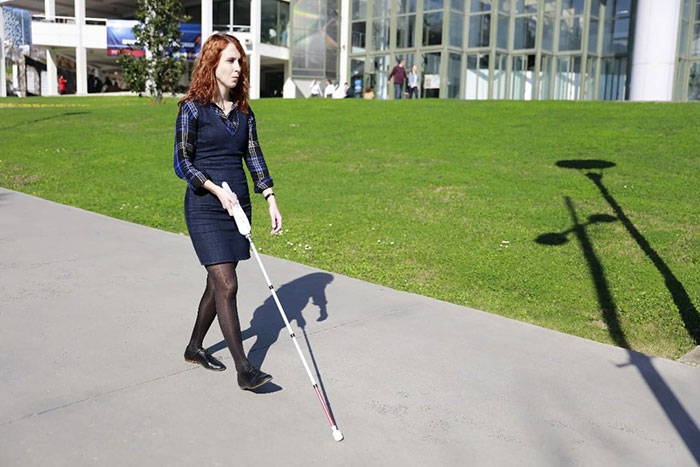 blind engineer invents a Smart cane Wewalk