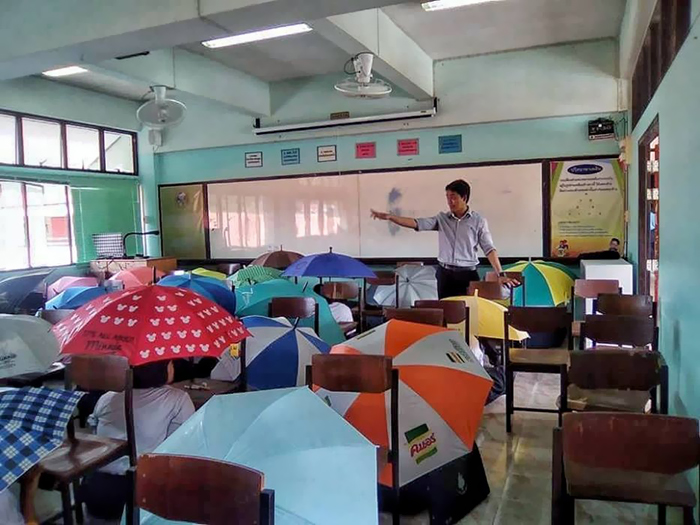 #12 Anti-cheating umbrellas