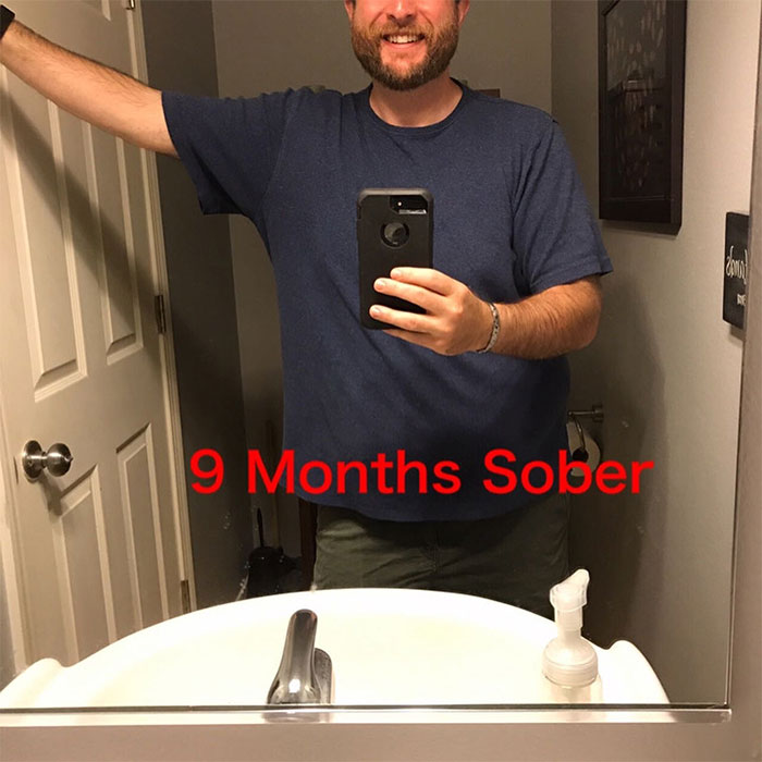 Guy Stops Drinking Alcohol, Shows How Much Sobriety Changed Him in 3 Years