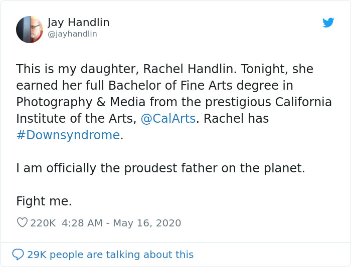 This Dad Couldn’t Be Prouder Of His Daughter With Down Syndrome Who Just Graduated From College