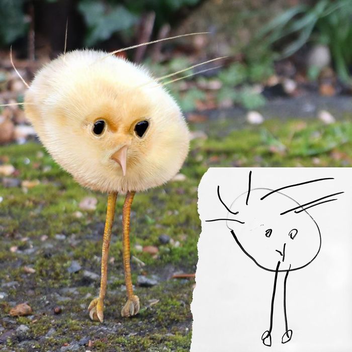 Dad Photoshop Kids’ Drawings As If They Were Real