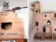 cardboard cat house cat castle