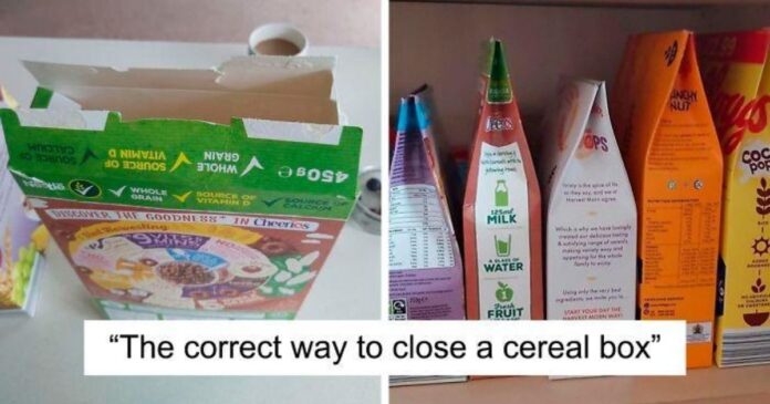 How To Close A Cereal Box The Right Way