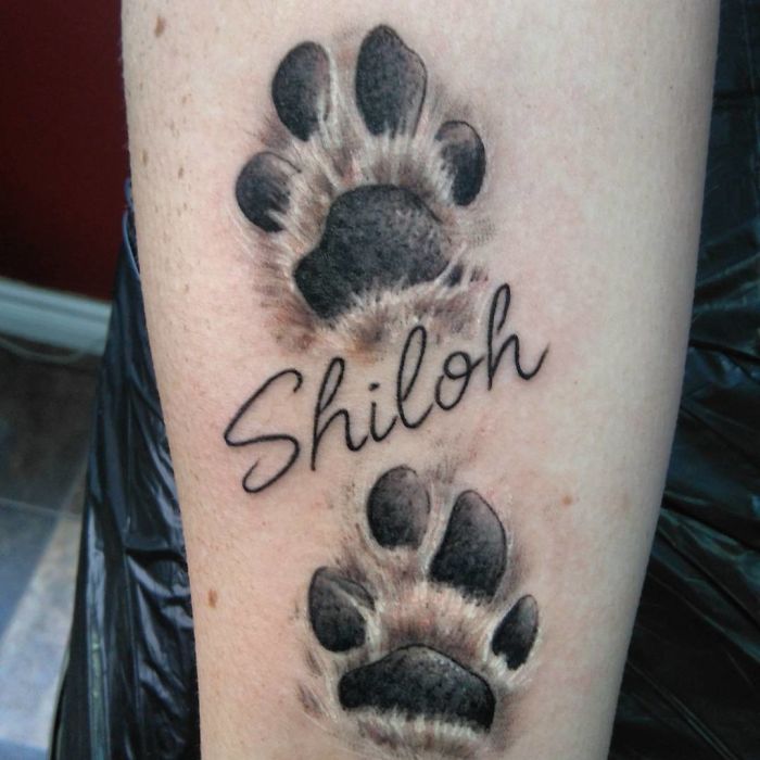 Awesome dog paw tattoos