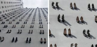 Women's Shoes Hung On Wall in Turkey to Commemorate 440 Women Killed by Their Own Husbands