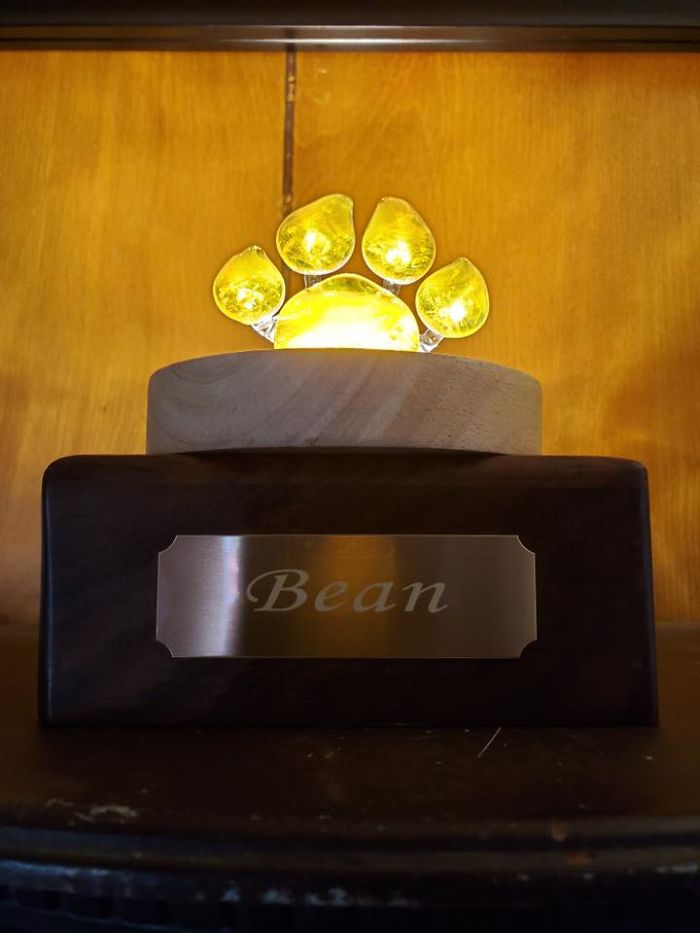Company Turns Ashes Of People's Beloved Pets Into Glass Replica Paws That Will Serve As A Memorial Forever.