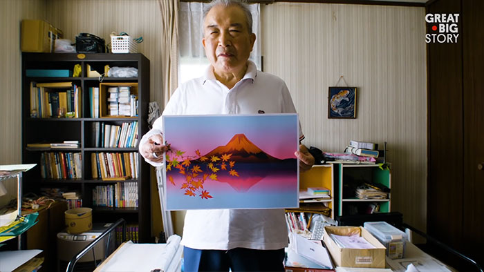 80-Year-Old Man Masters Excel To Create Amazing Paintings